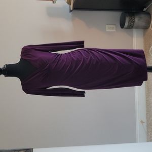 Ralph Lauren long sleeve Vneck Dress- Gently Used- looks Brand New